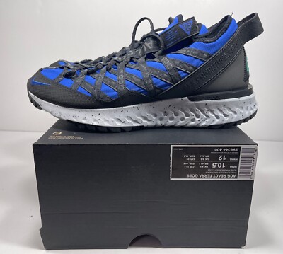 Nike ACG React Terra Gobe Hyper Royal Black UNIS Outdoors Shoe BV6344-400 S-10.5