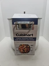 Cuisinart Classic Stainless Steel 16 Qt Stockpot With Glass Cover