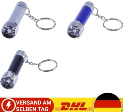 Schlüsselanhänger Mini LED Ultra Hell Taschenlampe mit Batterien - NEU