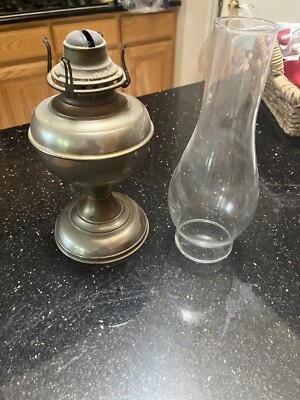 ANTIQUE VICTORIAN ORION OIL LAMP KEROSENE BRASS EAGLE NO 1897 Queen Anne  No. 2