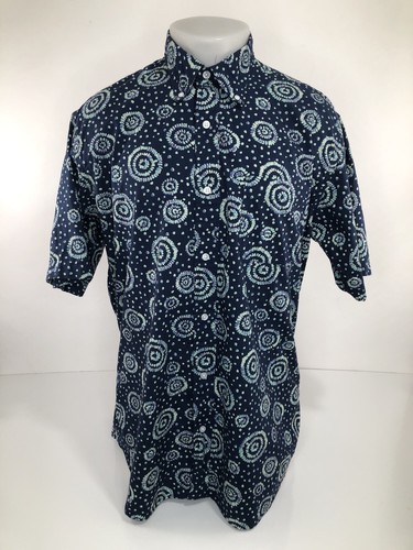 J. PRESS - Geometric Circles Mens Lg. Shirt