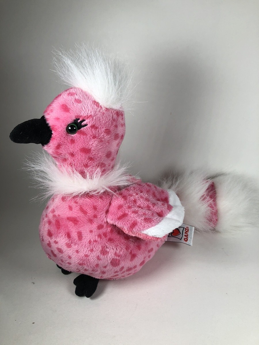 Ganz Webkinz Plush Cherry Blossom Bird Pink HM455 8” No Code