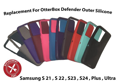 Replacement For OtterBox Defender Outer Silicone Samsung S21/22/23/24/Ultra/Plus