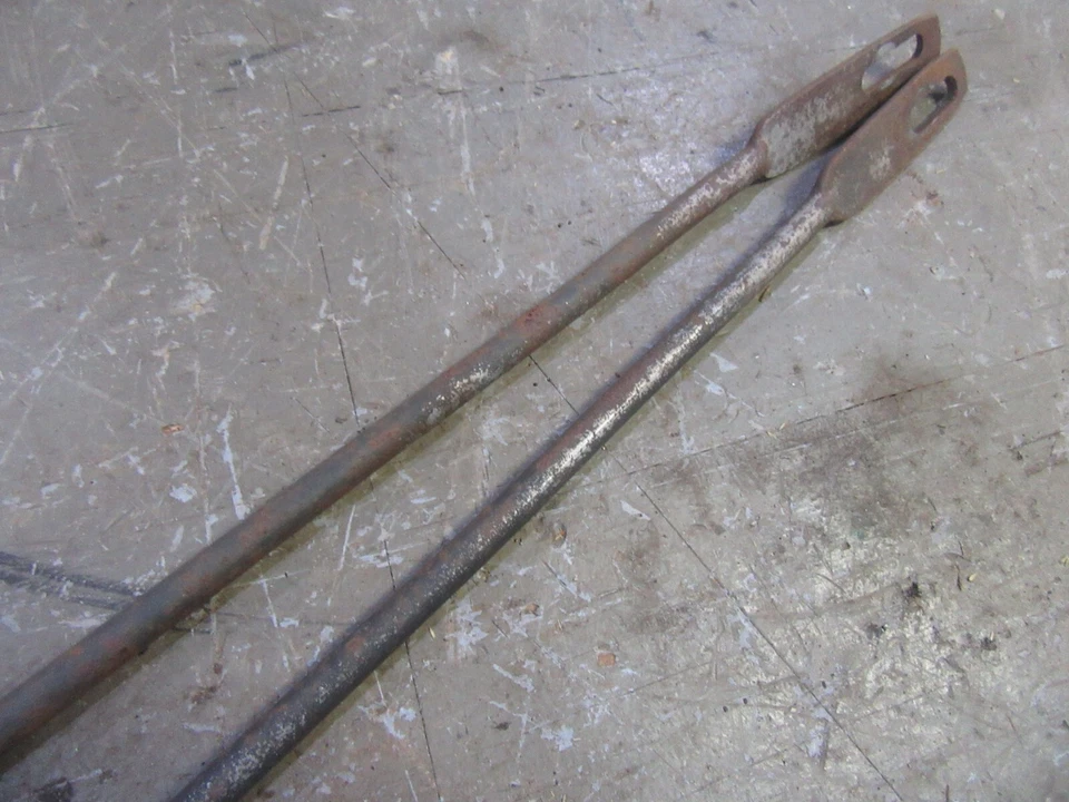 1983 Pontiac Bonneville front under hood fender core support rod bars 33 1/4" - Image 3 of 3