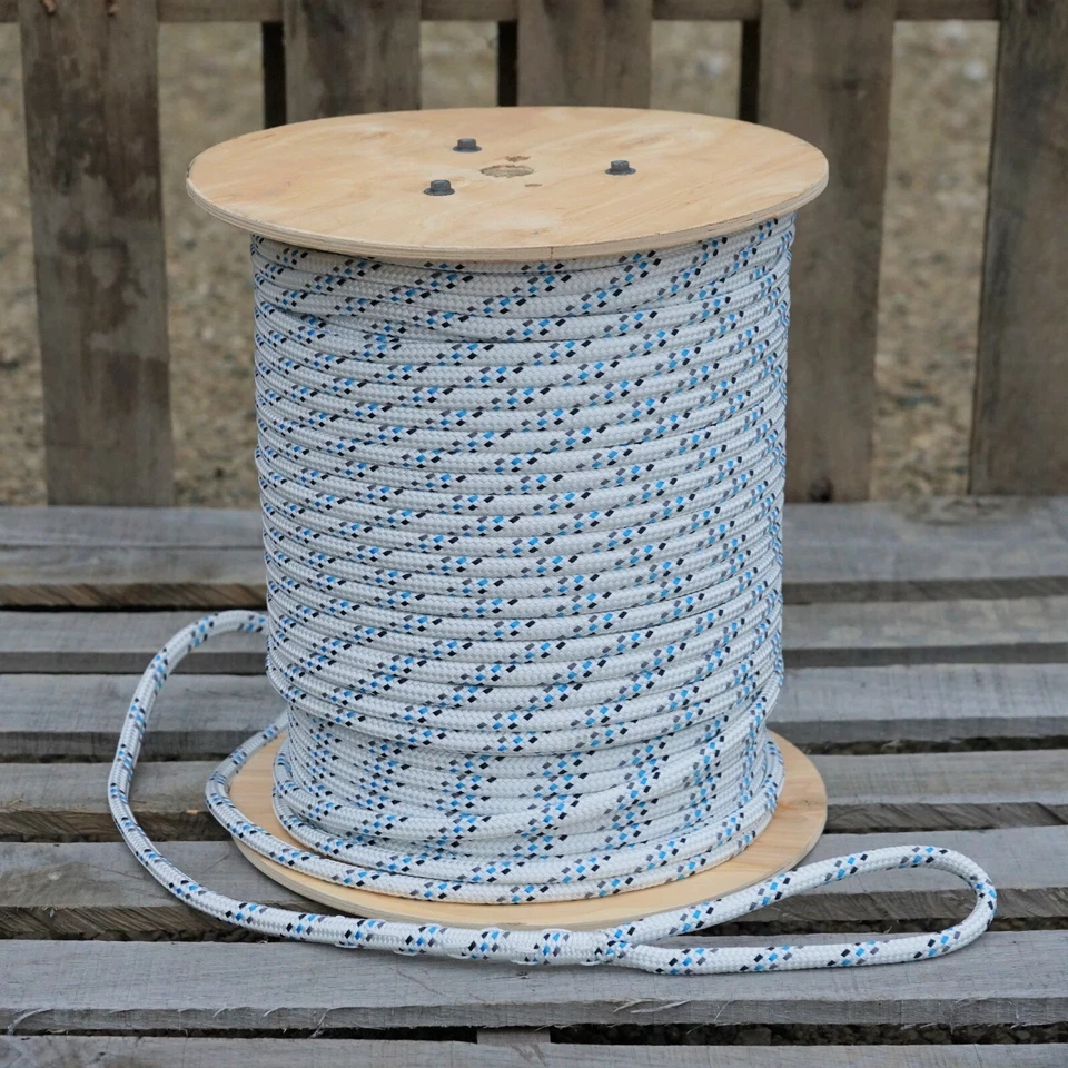 Strongest Double Braid Polyester Cable Wire Pull Pulling Rope W/ 6" Spliced Eyes - Image 2 of 4