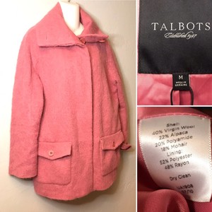 talbots pink coat