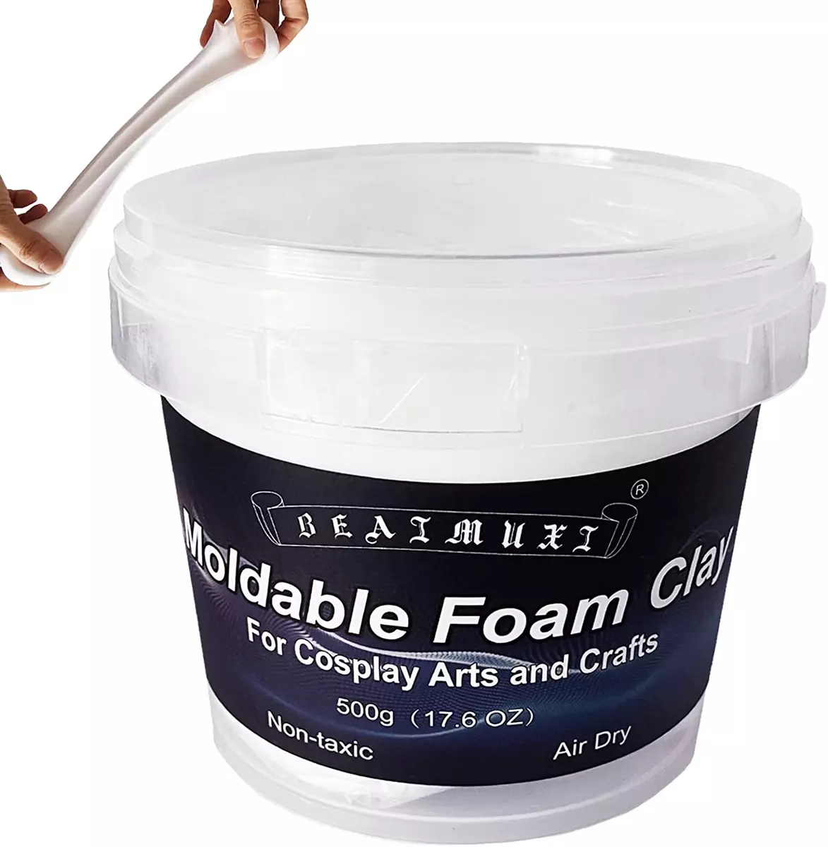 Foam Clay Cosplay Moldable Air Dry Foam Clay Craft 500G White