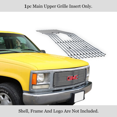 APS Compatible with 94-99 GMC Sierra C K Pickup Suburban Yukon Billet Grille Grill Insert N19-A21058G, Grille Inserts - Canada