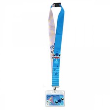 Disney Lilo and Stitch Character ID Card Holder Lanyard Multi-Color