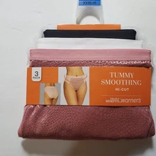 Ladies Panties ~3 pairs~ Womens 3XL~Hi-Cut Underwear ~Tummy Smoothing~Free Ship