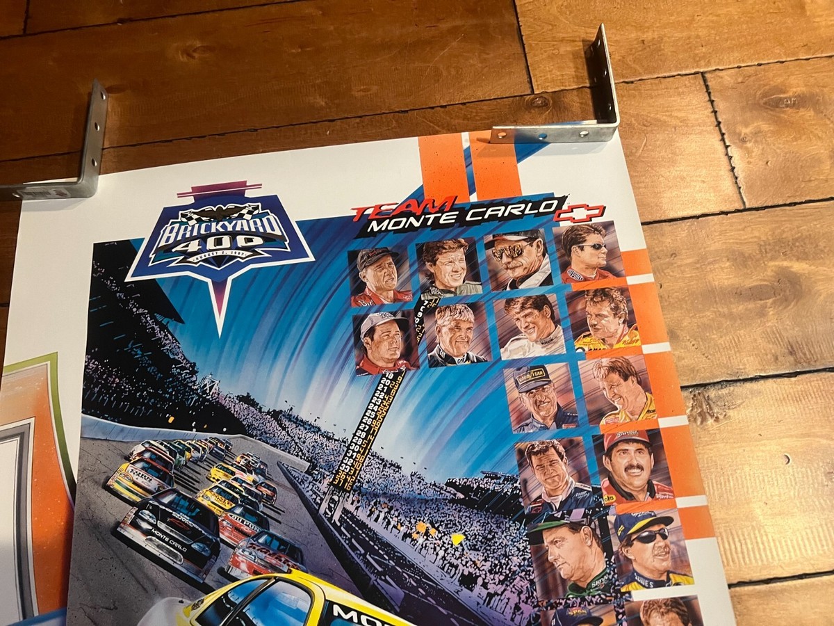 1997 Brickyard 400 OFFICIAL Chevrolet Poster Jeff Gordon