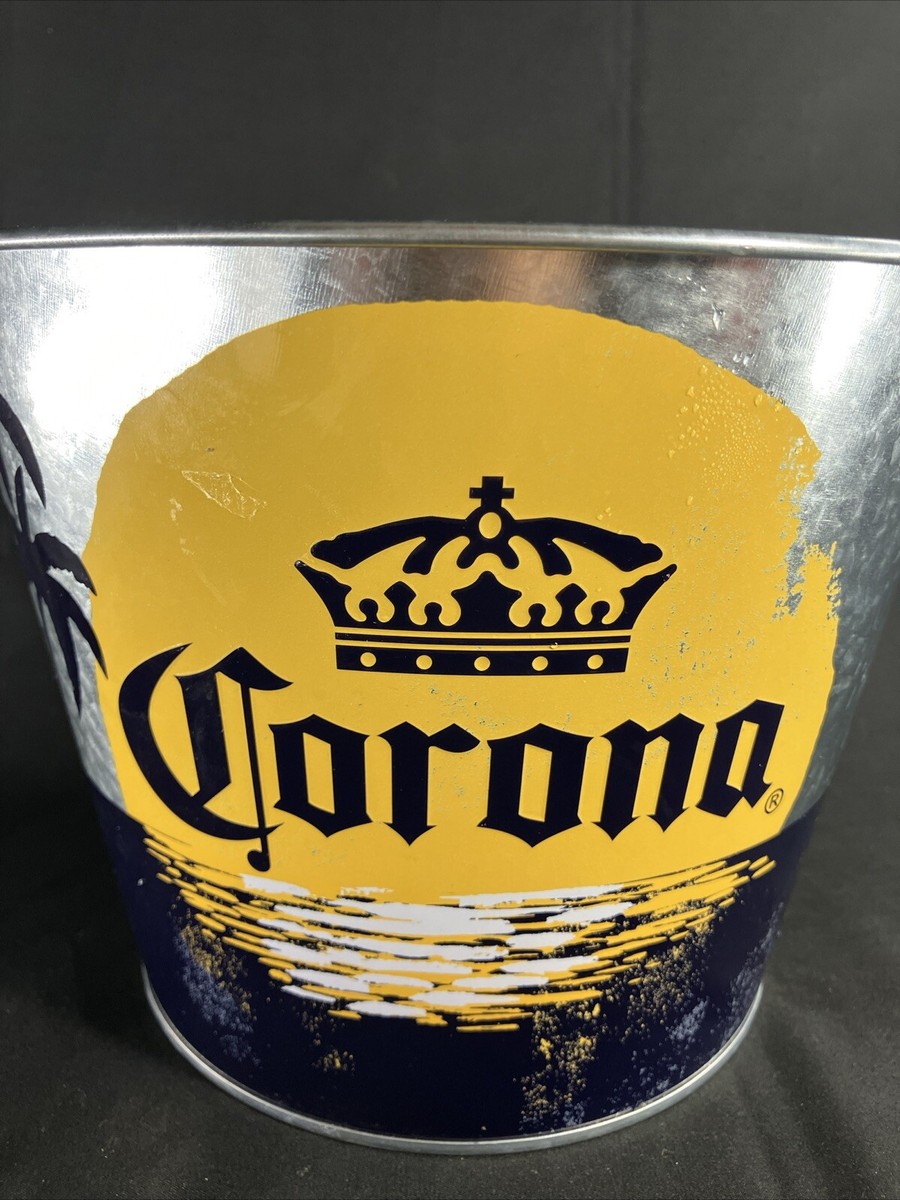 JAPAN Corona Extra Beer Ice Bucket Pail W/ Handle & Built-in