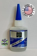 Bob Smith Industries INSTA-CURE Super Thin CA Glue. 1oz Bottle, Hobby Bolts, BSI