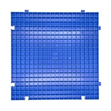 Stained Glass Cutting Mat, Solid Bottom Plastic Grid, Blue, 1 Pack 12"L x 12"W