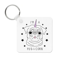 I'm A Pugicorn Stars SchlüSselanhäNger - Mops Einhorn Hund Welpe Lustig