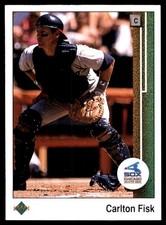 Carlton Fisk 1989 Upper Deck #609 White Sox MLB READ FREE SHIPPING AutographDen