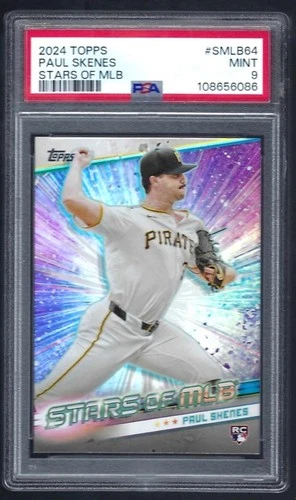 2024 Topps Update Paul Skenes Stars of MLB #SMLB-64 PSA 9 MINT Rookie RC Pirates
