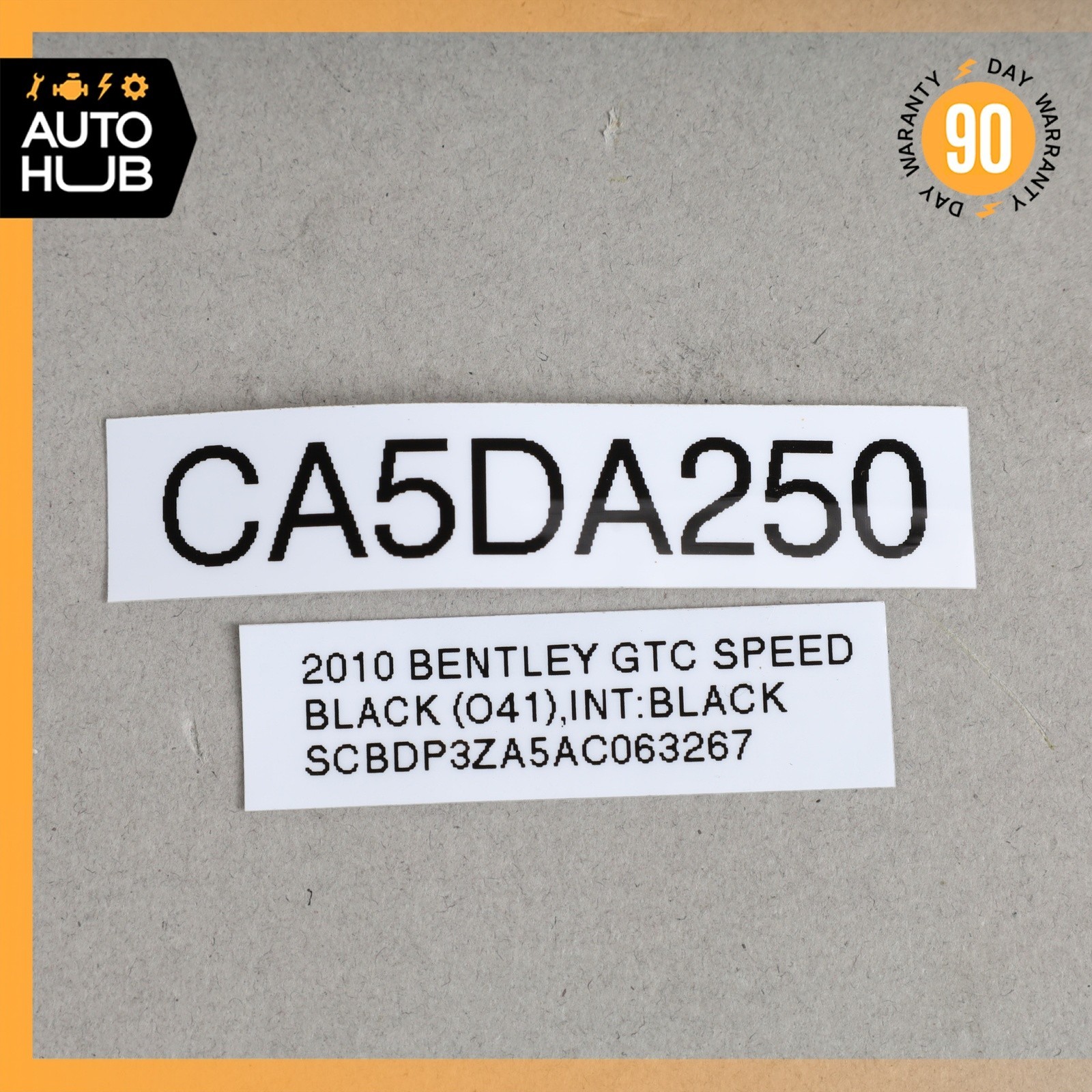 Bentley Continental GTC GT Vacuum Reservoir Tank 3W0612041AF  OEM