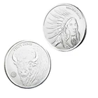 1 oz Scottsdale Buffalo Girl Silver Round (Metal) with Plastic Case