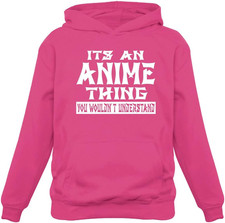 Funny Otaku Hoodie for Teen Girls and Women - Japanese Anime Meme Pullover Sweat