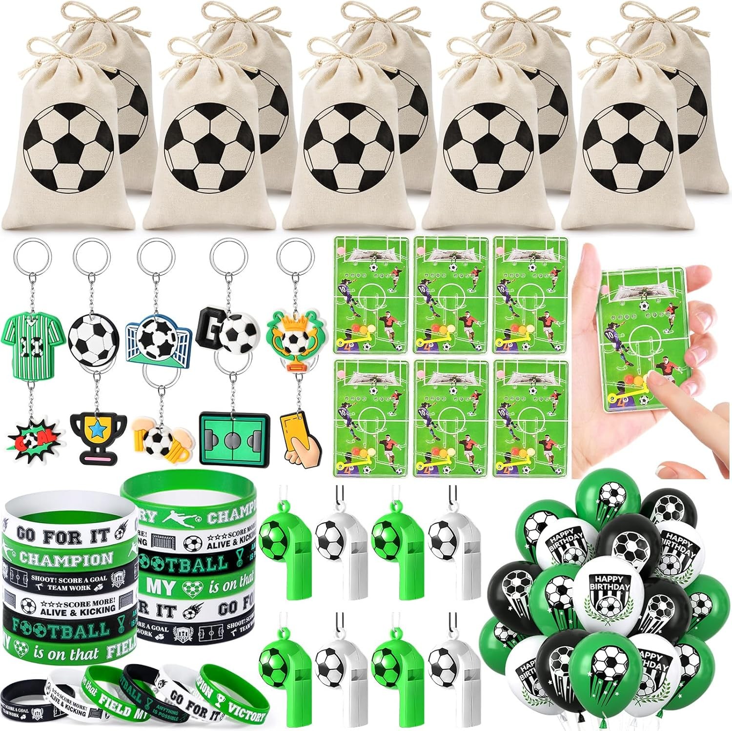 Ballon de football pour matchs entre amis avec bracelet cordon à porter à l'école
