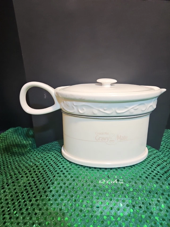 Rival Crock Pot GRAVY BOAT Electric Warmer Ceramic  SCVG000@ G - Image 2 of 4