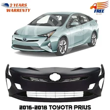 Front Bumper Cover Fascia & Grille Assembly For 2016-2018 Toyota Prius