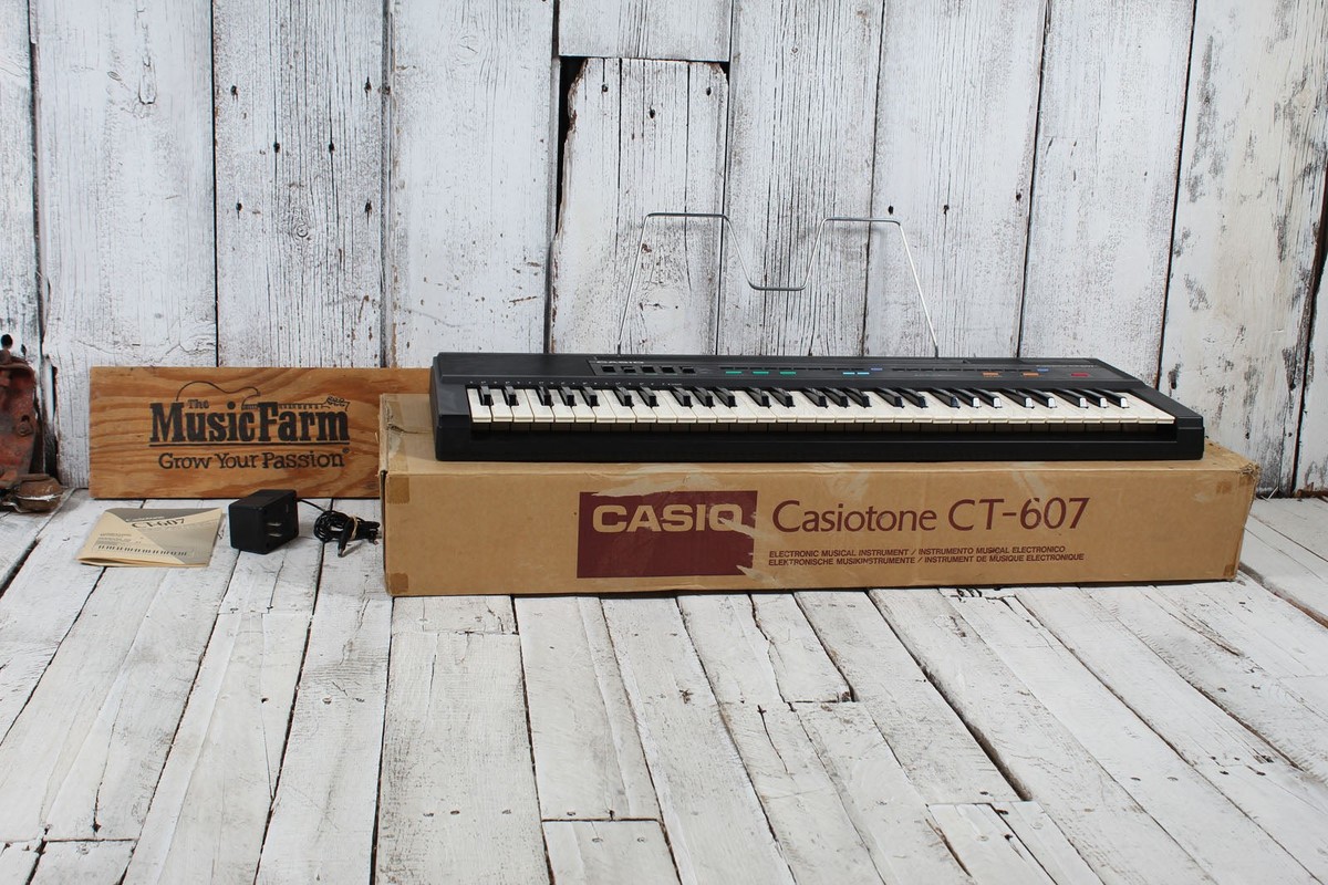 Casio Casiotone CT-607 Keyboard with Power Supply Manual and