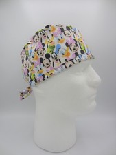 Surgical Scrub Cap Cotton Hat Handmade - Mickey  Friends
