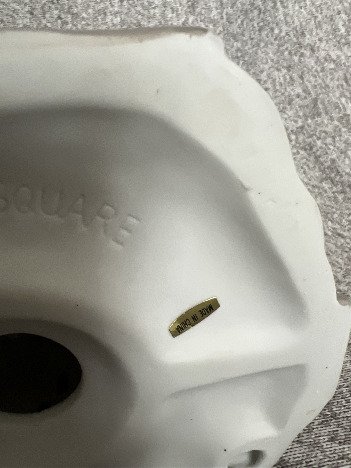 Rare | St Nicholas Square - Chapel Christmas Village House Stained Glass Painted