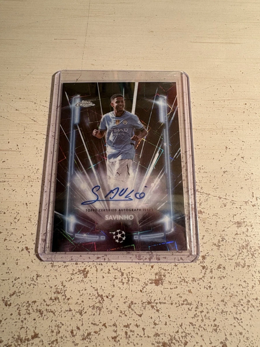 Topps Soccer Manchester City Autographed Sports Trading Cards