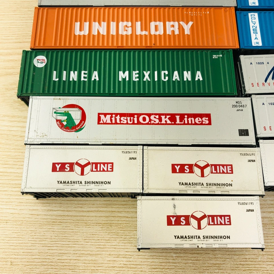 Lot of 14 HO Scale 1:87 Shipping Containers 53' 40' 20' Walthers etc. Nice! - Image 2 of 4