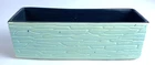 Vintage McCoy USA Light Blue Stone Wall Planter 9.25" Footed Pottery