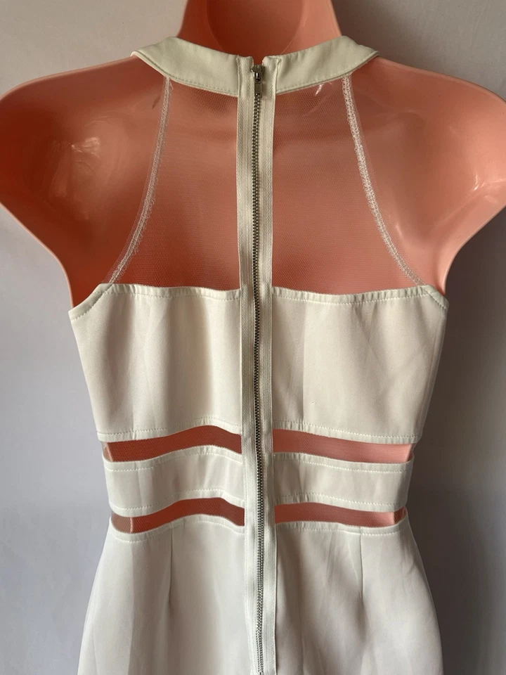 Vestido Maxim Talla Blanco Malla Corta Foto 3 de 4