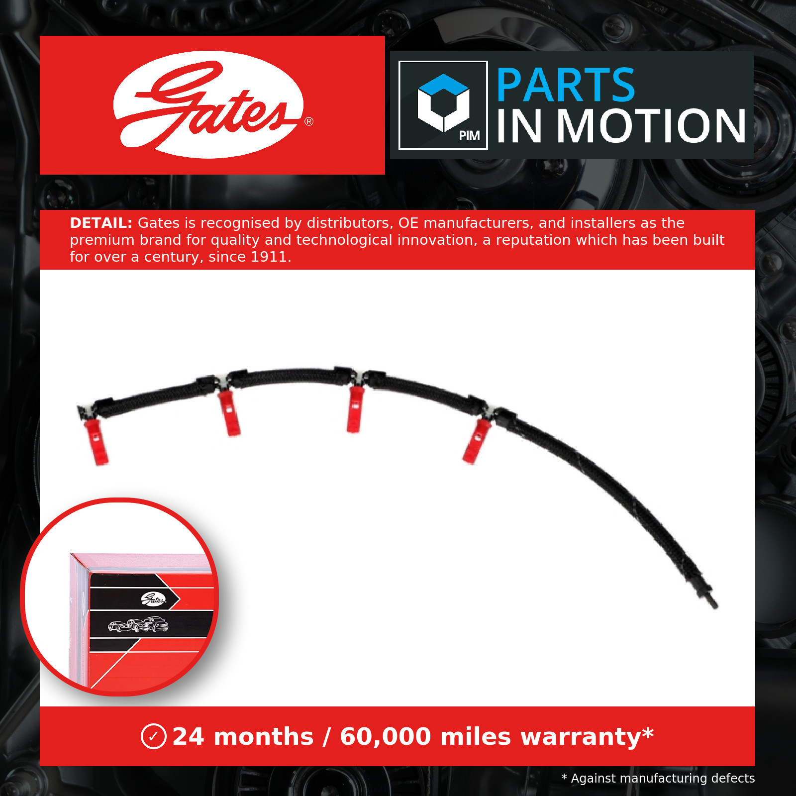GATES MFL1120 Hose, fuel overflow for AUDI,VW - Image 25