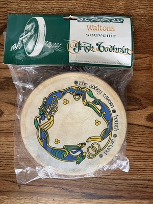 NEW Vintage Waltons Real Irish Bodhran Drum 8'' Traditional Irish Souvenir