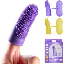 Dog Toothbrush Anti-Slip Dog Tooth Brushing Kit Dog Finger Toothbrush for Plaque