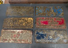 1950's 1960's Amish Buggy License Plates Elkhart County