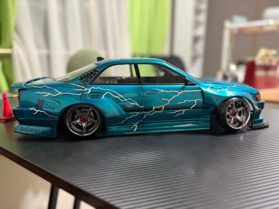 Addiction 1/10 RC Car Painted Body Toyota JZX100 Chaser Kazama Auto - Image 2 of 4