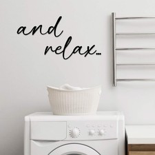 Leinuosen Bathroom Signs Wall Decor Wooden Black Restroom Decorations Signs F...