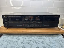 JVC TD-W60 Stereo Double Cassette Deck Dolby B C Quick Reverse Tested