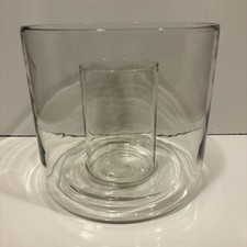 Nesting Glass Vase Candle Holder Double Wall Decor