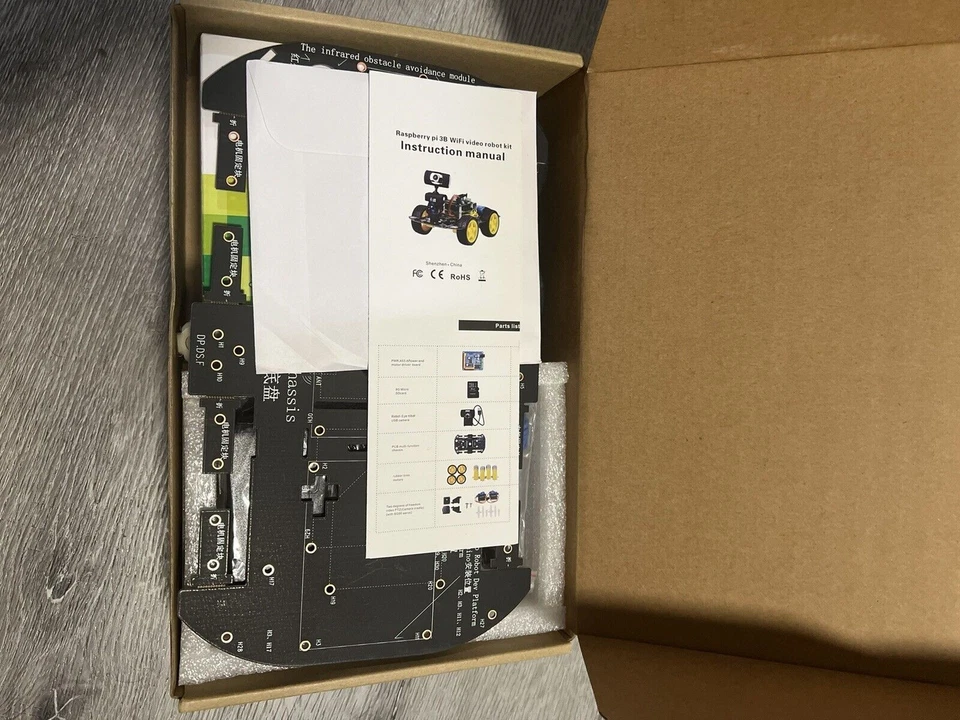 Gewbot DIY Robot Model Kit for Raspberry Pi 3 Model B+/B WiFi Wireless Smart Car - Image 2 of 4