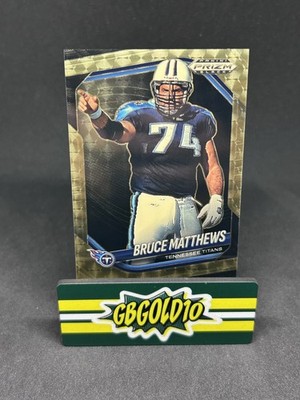 2025 Panini Prizm Black Bruce Matthews Gold Vinyl /5 