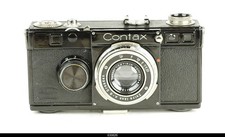 Zeiss Ikon Black Contax I w Zeiss Tessar 2.8/5cm Black Nickel Mint