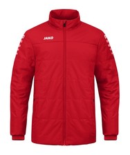 JAKO Men's Coachjakke Sports Jacket Winter Coat Zip Jacket, Red, EU 4XL