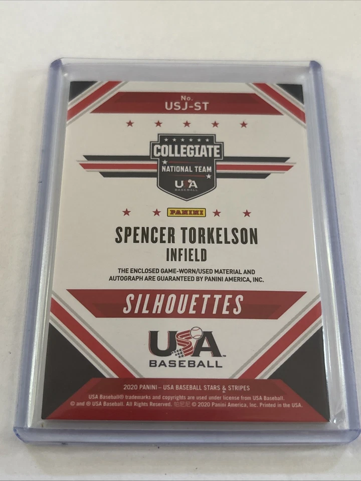 2020 Panini USA Baseball Stars & Stripes Black Gold /39 Spencer Torkelson Auto - Image 2 of 2