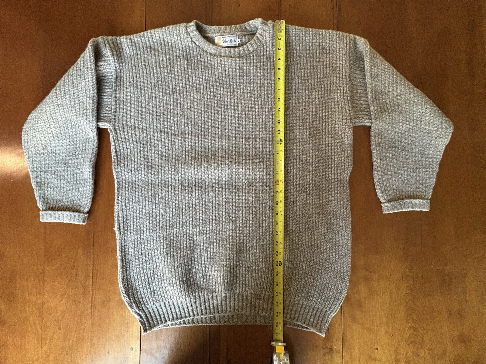  Vintage Robert Mackie Men’s Marled Wool Sweater Size Large Made In Scotland  