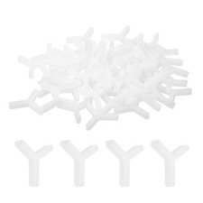 500Pcs Wall Floor Tile Plastic Y Type Spacers Tiling Tools 2.5mm 1/8", White