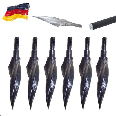 WOLFMAN 12X Jagdspitzen Pfeilspitzen 150grain Schraubspitze Bogenschießen Jagd Broadhead